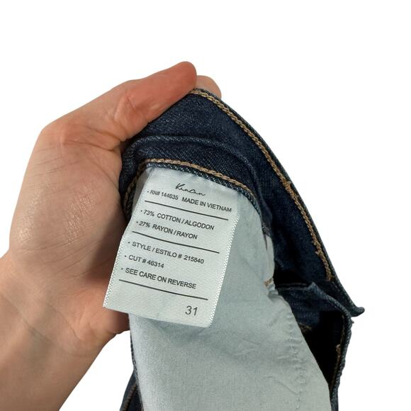 KanCan Maurices Dark Drape Ripped High Rise Wide Leg Jeans Boho NEW Womens 31 - Picture 7 of 8